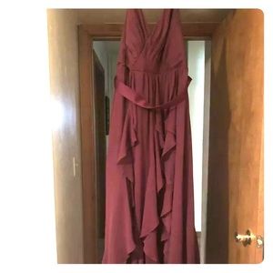 Size 16 Vera Wang wine colored dress.